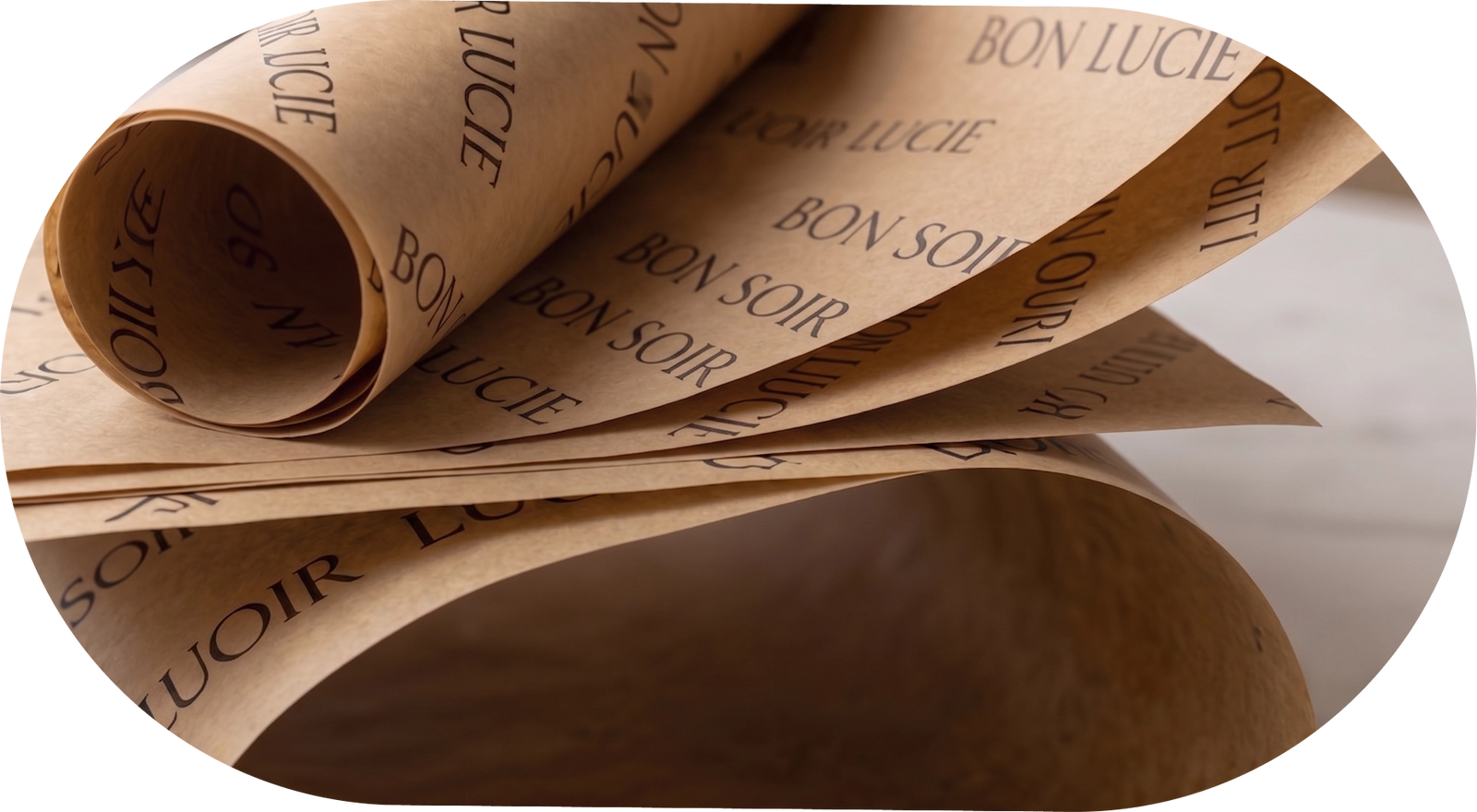Custom milled kraft paper rolls